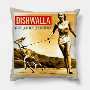 Pet Your Friends Alternative Rock Throwback Pillow