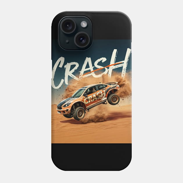 Car Crash Racing Stunt Phone Case by Abeer Ahmad