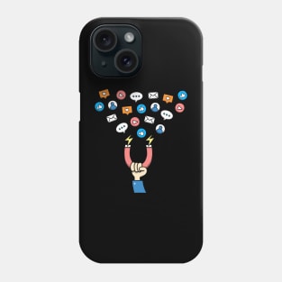 Influencer marketing starburst concept Phone Case