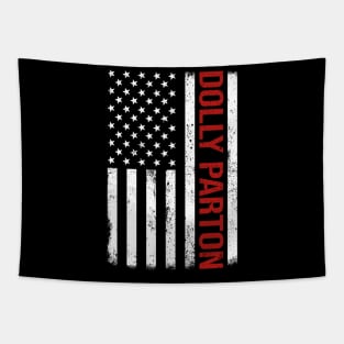 Graphic Dolly Proud Name US American Flag Birthday Gift Tapestry