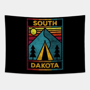 South Dakota Camping Teepee Outdoors Tapestry