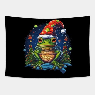 Frog Christmas Tapestry