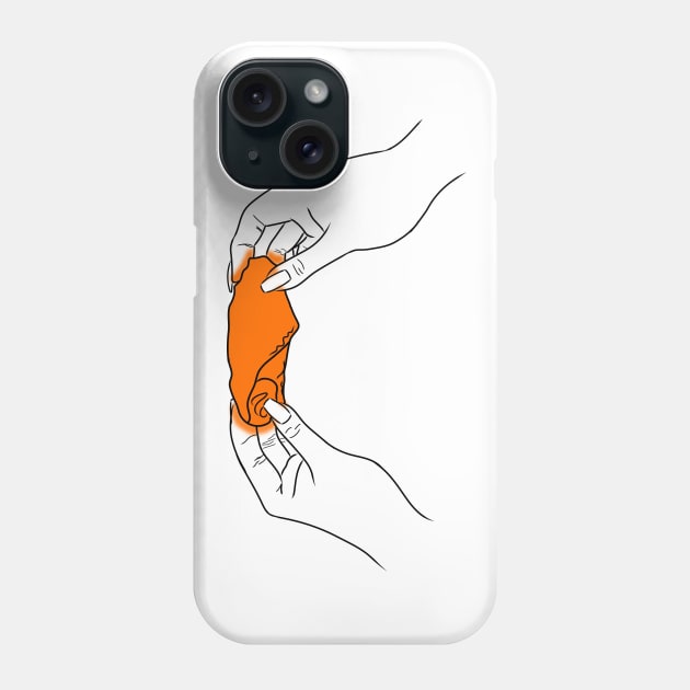 Hot Wings Hot Hands - Team Flats Phone Case by Erika Lei A.M.