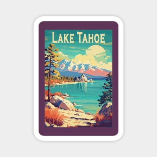 Lake Tahoe National Park Vintage Travel Poster Magnet