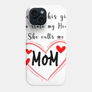 Mom, Mother, Mama, Best Mom. Daughter, Kids, Shirt,  Funny, Tees Women Phone Case