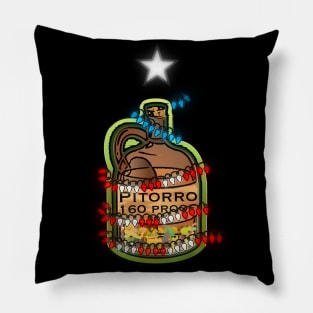 Pitorro Puerto Rico Xmas Lights Pillow