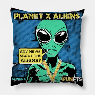 Cool 80's Retro Alien Sci Fi Pillow