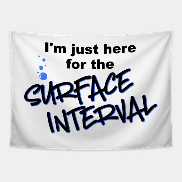 I'm Just Here for the Surface Interval Tapestry by CeeGunn