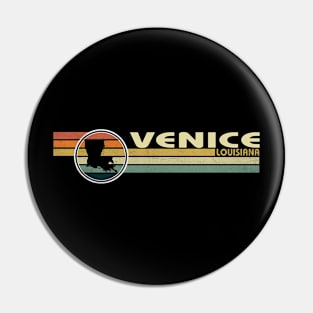 Venice Louisiana vintage 1980s style Pin