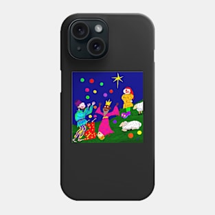 Juggling Wise Men And Clown Shepherds Phone Case