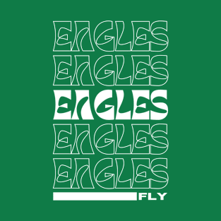 Eagles Fly Flying Bird Inspirational Hawk Fan T-Shirt