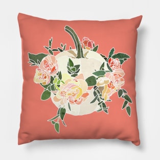 Floral Pumpkin Pillow