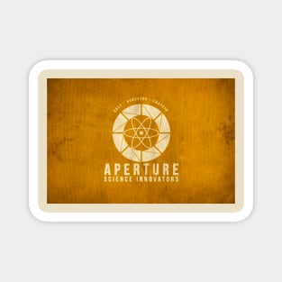 Orange Grungy Aperture Jumpsuit Magnet