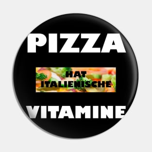 Pizza Hat Italienische Vitamine Pin