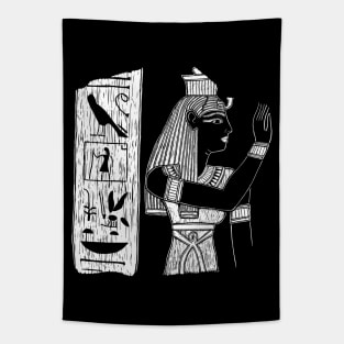 Ancient Egyptian Goddess Making an Offering Tapestry