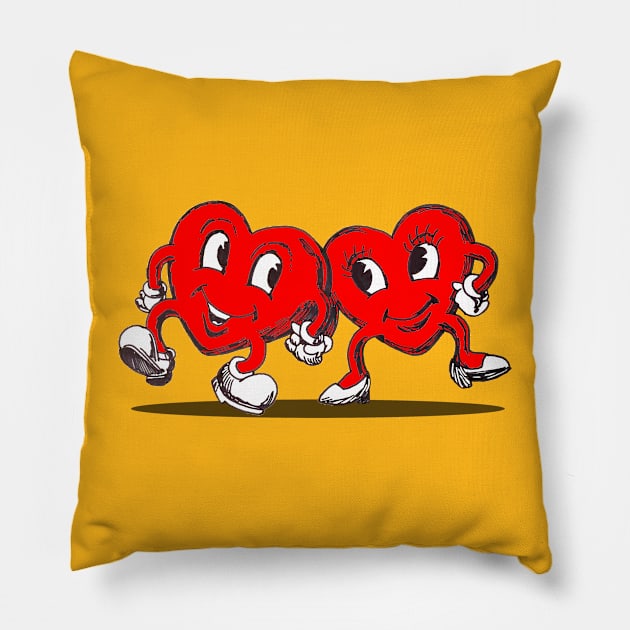 hearts forever Pillow by TakeItUponYourself