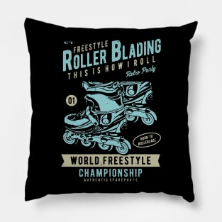 Freestyle Rollerblading Pillow