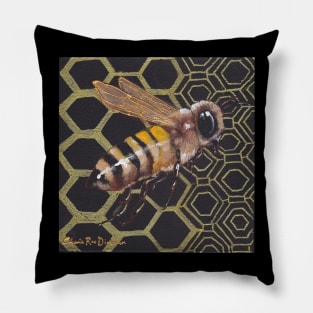 Bee in Flight Pillow