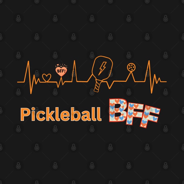 Best Friends Forever BFF pickleball Player by KIRBY-Z Studio