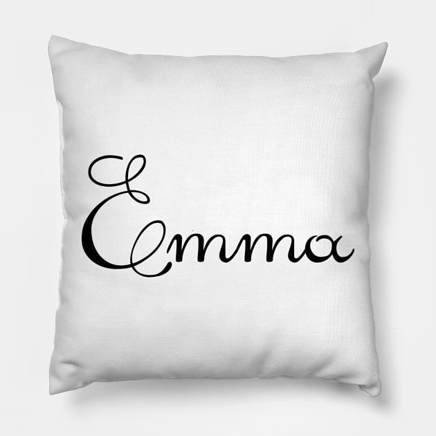 Pick your name. Emma Pillow by CatCoconut-Art