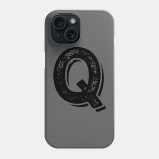 Capital Letter Q Name Initial Monogram Phone Case