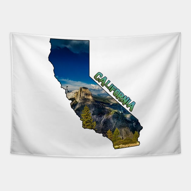 California (Yosemite National Park Half Dome) Tapestry by gorff