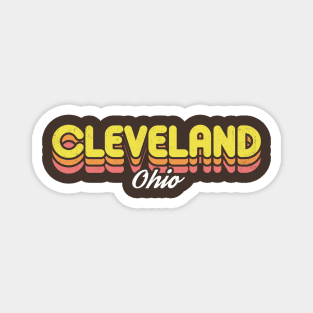 Retro Cleveland Ohio Magnet