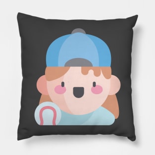 Baseball player character designs Pillow