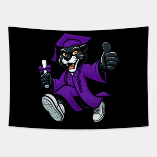 Purple panther graduate Tapestry