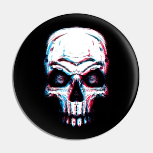 Skull Glitch Pin