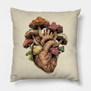 Mushroom Heart Pillow