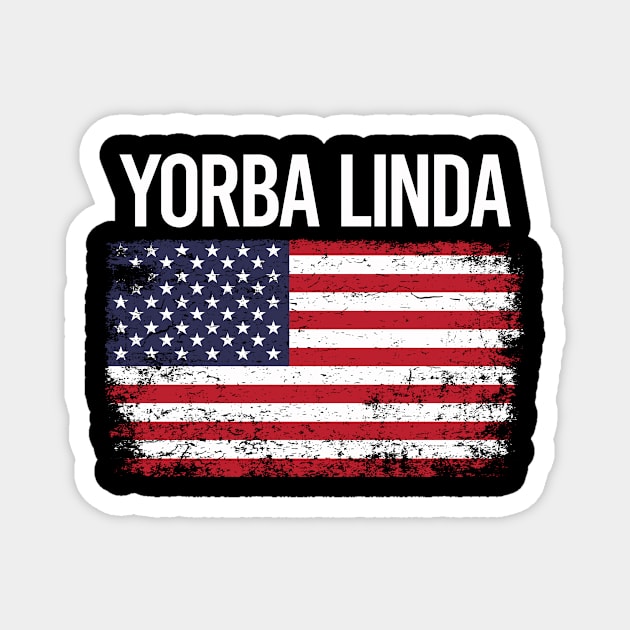 The American Flag Yorba Linda Magnet by flaskoverhand