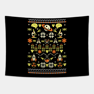 Science Ugly Christmas Sweater Tapestry