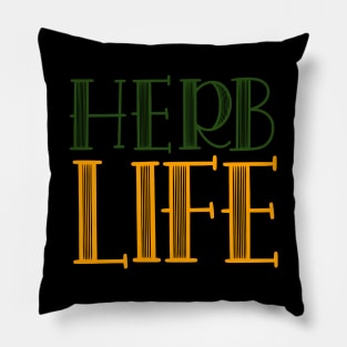 Herb Life Go Vegan Pillow