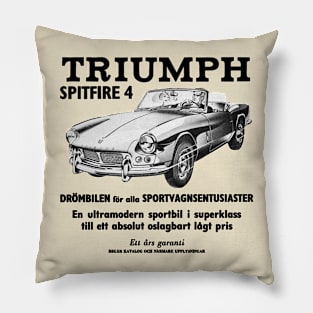 TRIUMPH SPITFIRE - advert Pillow