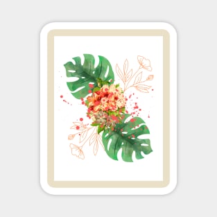 Flower print Magnet