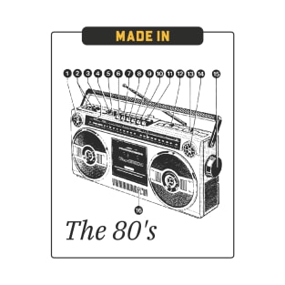 Made In The 80's Boombox T-Shirt