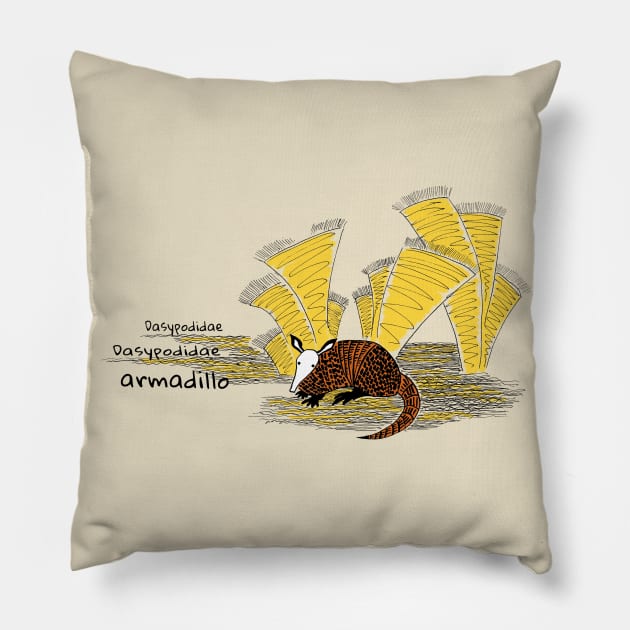 armadillo Pillow by VicaVeresk