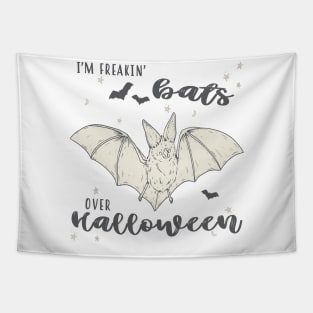 Freakin Bats Over Halloween Tapestry