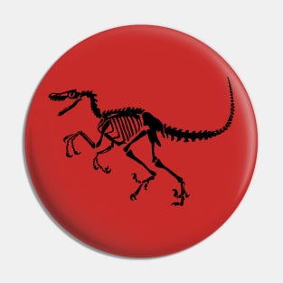 Terra Fossil Velociraptor Dinosaur Pin