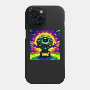 Alien Robot Psychedelic Martian Little Green Man Phone Case