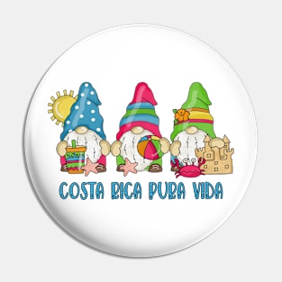 Costa Rica Pura Vida Beach Gnomes Souvenir Pin