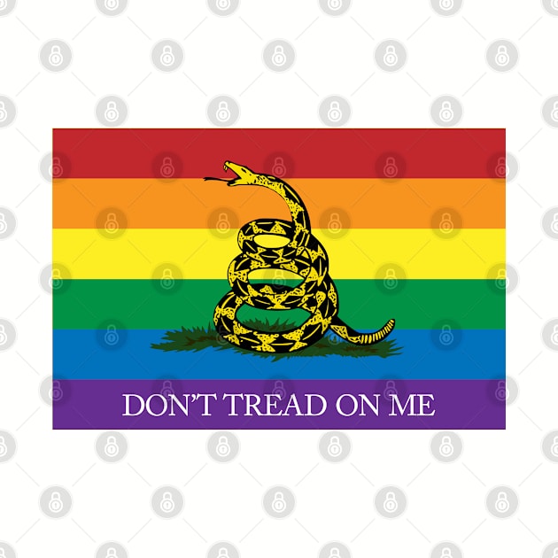 Rainbow Gadsden Flag by Operation Blazing Sword