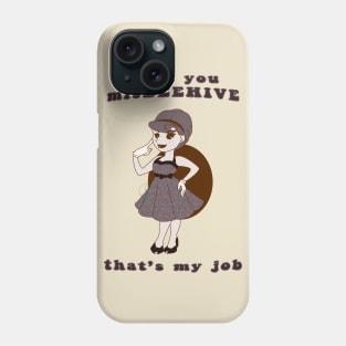 Old Cartoon Style pin up misBEEHIVE Phone Case