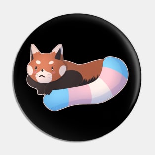 Transgender Pride Red Panda Pin