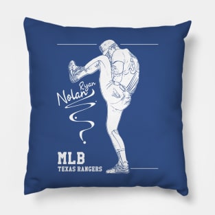 Nolan ryan || White || Texas rangers Pillow