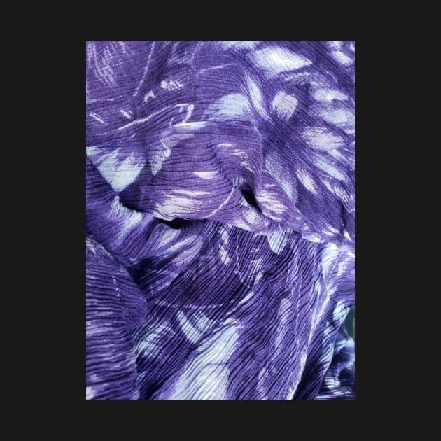 Purple abstract textured fabric. by Kim-Pratt