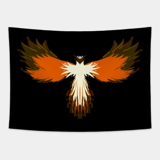Orange Phoenix Tapestry