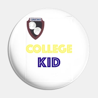 COLLEGE KID.BLUE.YELLOW Pin