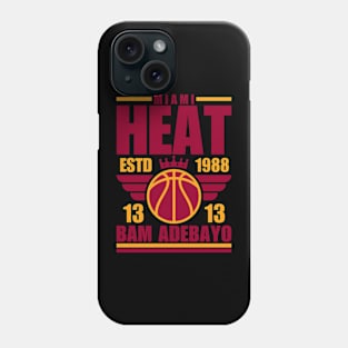 Miami Heat Adebayo 13 Basketball Retro Phone Case